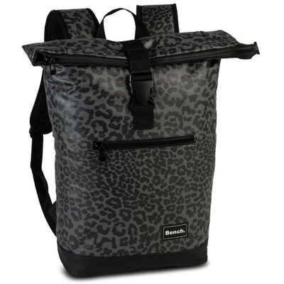 Heinrich Sieber BENCH Rucksack hydro Rolltop, schwarz/taupe, 20 Liter Heinrich Sieber BENCH Rucksack hydro Rolltop, schwarz/taupe, 20 Liter