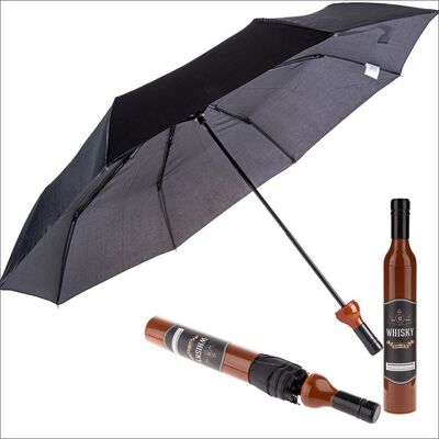 Schwäbische Albumfabrik Taschen-Regenschirm, Design Whiskyflasche, Länge ca. 90 cm Schwäbische Albumfabrik Taschen-Regenschirm, Design Whiskyflasche, Länge ca. 90 cm