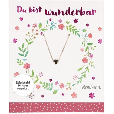 Butzon & Bercker Edelstahl-Armband - Du bist wunderbar Butzon & Bercker Edelstahl-Armband - Du bist wunderbar