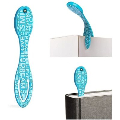 Bookchair Vertrieb Flexilight Leselicht Blue Words – Hellblaues 2-in-1 LED-Leselicht Bookchair Vertrieb Flexilight Leselicht Blue Words – Hellblaues 2-in-1 LED-Leselicht