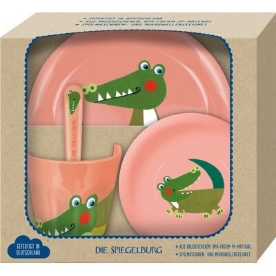 Coppenrath Verlag GmbH & Co. KG Geschirr Geschenkset Krokodil - Freche Rasselbande Coppenrath Verlag GmbH & Co. KG Geschirr Geschenkset Krokodil - Freche Rasselbande