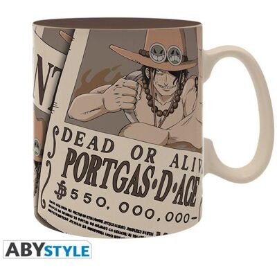 Abysse Deutschland ONE PIECE - Mug - 460ml - Wanted Ace* Abysse Deutschland ONE PIECE - Mug - 460ml - Wanted Ace*