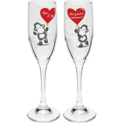 sheepworld Du & Ich Sektglas Set sheepworld Du & Ich Sektglas Set