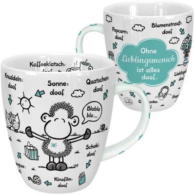 Sheepworld 46508 Blaue Geschenk-Tasse - Wolke mit Schrift Sheepworld 46508 Blaue Geschenk-Tasse - Wolke mit Schrift