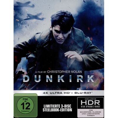 Warner Bros. (plaion Pictures) Dunkirk - Steelbook (4K Ultra HD) (+Blu-ray) (+ Bonus-Blu-ray) Warner Bros. (plaion Pictures) Dunkirk - Steelbook (4K Ultra HD) (+Blu-ray) (+ Bonus-Blu-ray)