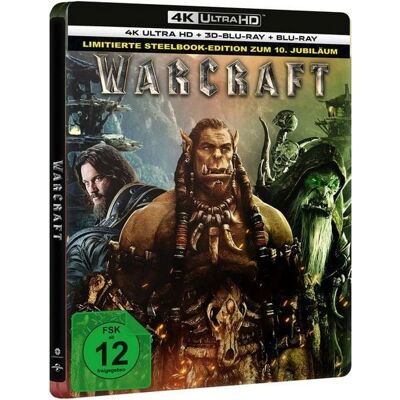 Universal Pictures (PLAION PICTURES) Warcraft: The Beginning - Steelbook (4K-UHD+Blu-ray+3D-Blu-ray) Universal Pictures (PLAION PICTURES) Warcraft: The Beginning - Steelbook (4K-UHD+Blu-ray+3D-Blu-ray)