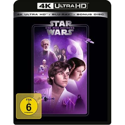 Walt Disney / LEONINE Star Wars - Eine neue Hoffnung (4K Ultra HD) (+ Blu-ray 2D) (+ Bonus-Blu-ray) Walt Disney / LEONINE Star Wars - Eine neue Hoffnung (4K Ultra HD) (+ Blu-ray 2D) (+ Bonus-Blu-ray)