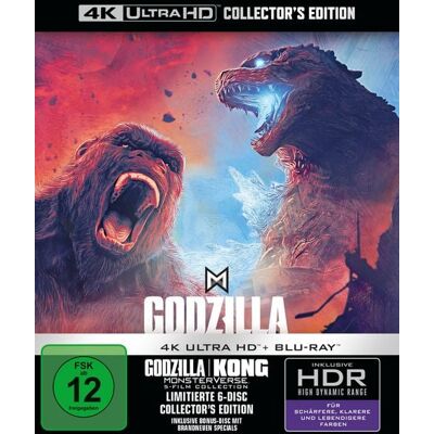 Warner Bros. (plaion Pictures) Godzilla Kong Monsterverse 5-Film Collection (4K Ultra HD) (+ Bonus-Blu-ray) Warner Bros. (plaion Pictures) Godzilla Kong Monsterverse 5-Film Collection (4K Ultra HD) (+ Bonus-Blu-ray)