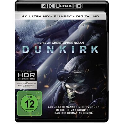 Warner Bros. (plaion Pictures) Dunkirk (4K Ultra HD) (+ Blu-ray) (+ Bonus-Disc) Warner Bros. (plaion Pictures) Dunkirk (4K Ultra HD) (+ Blu-ray) (+ Bonus-Disc)