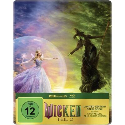 Universal Pictures (PLAION PICTURES) Wicked: Teil 2 - Limitiertes Steelbook A (4K Ultra HD) (+ Blu-ray) Universal Pictures (PLAION PICTURES) Wicked: Teil 2 - Limitiertes Steelbook A (4K Ultra HD) (+ Blu-ray)