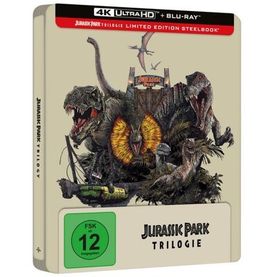 Universal Pictures (PLAION PICTURES) Jurassic Park - Trilogie - Steelbook - Limited Edition (4K Ultra HD) (+ Blu-ray) Universal Pictures (PLAION PICTURES) Jurassic Park - Trilogie - Steelbook - Limited Edition (4K Ultra HD) (+ Blu-ray)