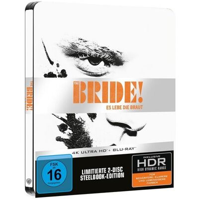 Warner Bros. (plaion Pictures) The Bride! - Es lebe die Braut - Steelbook (4K Ultra HD) (+ Blu-ray) Warner Bros. (plaion Pictures) The Bride! - Es lebe die Braut - Steelbook (4K Ultra HD) (+ Blu-ray)