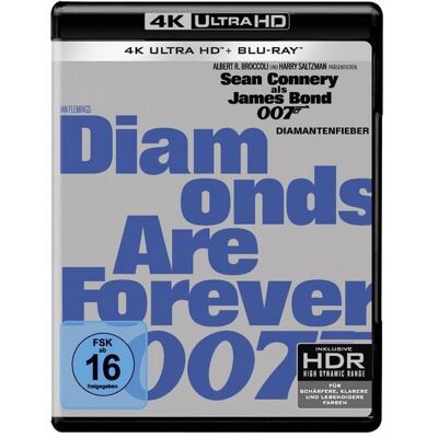 Mgm (plaion Pictures) James Bond - Diamantenfieber (4K Ultra HD) + (Blu-ray) Mgm (plaion Pictures) James Bond - Diamantenfieber (4K Ultra HD) + (Blu-ray)