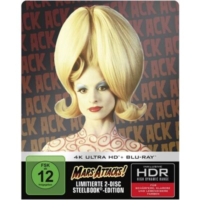 Warner Bros. (plaion Pictures) Mars Attacks - Steelbook (4K-UHD+Blu-ray) Warner Bros. (plaion Pictures) Mars Attacks - Steelbook (4K-UHD+Blu-ray)
