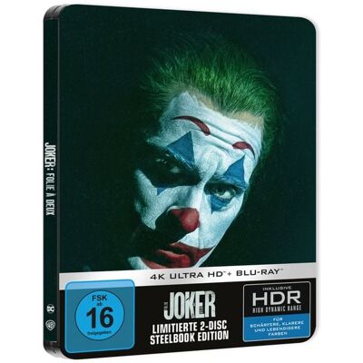 Warner Bros. (plaion Pictures) Joker: Folie à Deux - Steelbook - Limited Edition (4K Ultra HD) (+ Blu-ray) Warner Bros. (plaion Pictures) Joker: Folie à Deux - Steelbook - Limited Edition (4K Ultra HD) (+ Blu-ray)