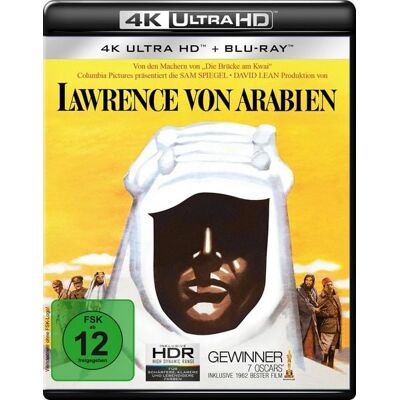Sony Pictures Entertainment (PLAION PICTURES) Lawrence von Arabien (2x 4K Ultra HD) (+ 2x Blu-ray) Sony Pictures Entertainment (PLAION PICTURES) Lawrence von Arabien (2x 4K Ultra HD) (+ 2x Blu-ray)