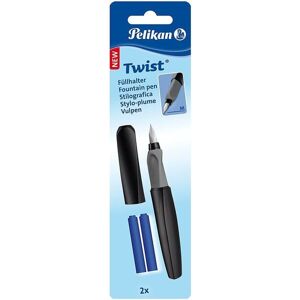Pelikan Füllhalter Twist, Feder M, Black, universell für Rechts- und Linkshänder Pelikan Füllhalter Twist, Feder M, Black, universell für Rechts- und Linkshänder