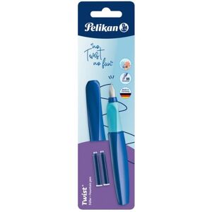 Pelikan Füllhalter Twist, Deep Blue, Feder M, universell für Rechts- und Linkshänder Pelikan Füllhalter Twist, Deep Blue, Feder M, universell für Rechts- und Linkshänder
