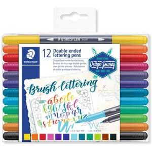 STAEDTLER Schreib- und Zeichbedarf 3004 Doppelfasermaler Handlettering, 12er Set STAEDTLER Schreib- und Zeichbedarf 3004 Doppelfasermaler Handlettering, 12er Set