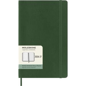 Moleskine 18 Monate Wochen Notizkalender 2026/2027, L/A5, 1 Wo = 1 Seite, rechts linierte Seite, weicher Einband, Myrtengrün Moleskine 18 Monate Wochen Notizkalender 2026/2027, L/A5, 1 Wo = 1 Seite, rechts linierte Seite, weicher Einband, Myrtengrün