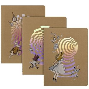 Moleskine Alice im Wunderland Cahier XL (3er-Set), liniert, weicher Einband Moleskine Alice im Wunderland Cahier XL (3er-Set), liniert, weicher Einband