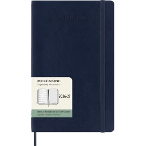 Moleskine 18 Monate Wochen Notizkalender 2026/2027, Large/A5, 1 Wo = 1 Seite, rechts linierte Seite, Weicher Einband, Saphir Moleskine 18 Monate Wochen Notizkalender 2026/2027, Large/A5, 1 Wo = 1 Seite, rechts linierte Seite, Weicher Einband, Saphir