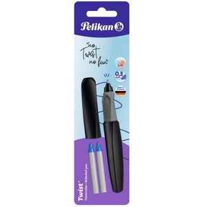 Pelikan Tintenroller Twist, Black, universell für Rechts- und Linkshänder Pelikan Tintenroller Twist, Black, universell für Rechts- und Linkshänder