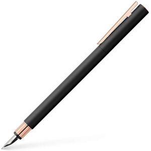 Faber-Castell Füller NEO Slim Schwarz, rosegoldfarben B Faber-Castell Füller NEO Slim Schwarz, rosegoldfarben B