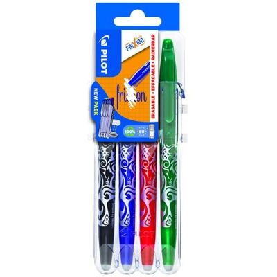 PILOT Tintenroller FriXion Ball 0.7 (M) Schwarz/Blau/Rot/Grün 4er Set2Go PILOT Tintenroller FriXion Ball 0.7 (M) Schwarz/Blau/Rot/Grün 4er Set2Go