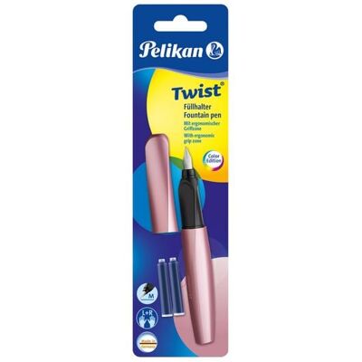 Pelikan Füller Twist, Girly Rose, Feder M, universell für Rechts- und Linkshänder Pelikan Füller Twist, Girly Rose, Feder M, universell für Rechts- und Linkshänder