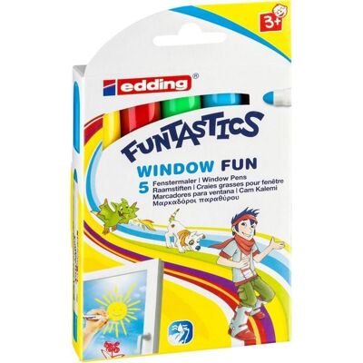 Edding Funtastics Window Fun Marker 5er Set Edding Funtastics Window Fun Marker 5er Set