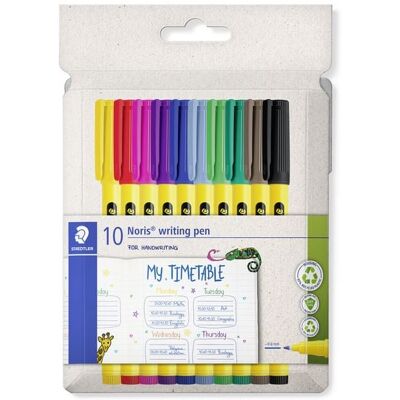 STAEDTLER Noris® writing pen 307, 10 Fineliner STAEDTLER Noris® writing pen 307, 10 Fineliner