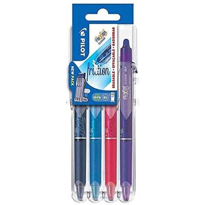PILOT Tintenroller FriXion Clicker 0.7 (M) 4er Set2Go Fun PILOT Tintenroller FriXion Clicker 0.7 (M) 4er Set2Go Fun
