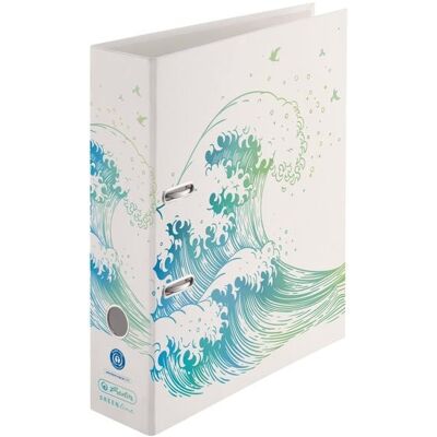 Herlitz Ordner maX.file A4 8cm GREENline Welle Herlitz Ordner maX.file A4 8cm GREENline Welle