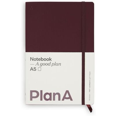 Thalia Notizbuch A5 Softcover Cozy Fig Blanko, 128 Seiten Thalia Notizbuch A5 Softcover Cozy Fig Blanko, 128 Seiten