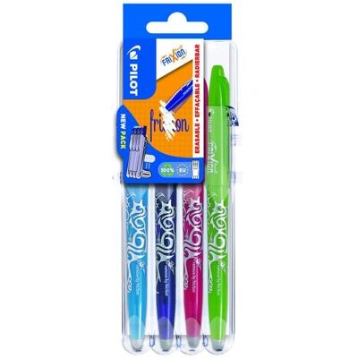 PILOT Tintenroller FriXion Ball 0.7 (M) Hellgrün, Pink, Violett, Hellblau 4er Set2Go PILOT Tintenroller FriXion Ball 0.7 (M) Hellgrün, Pink, Violett, Hellblau 4er Set2Go