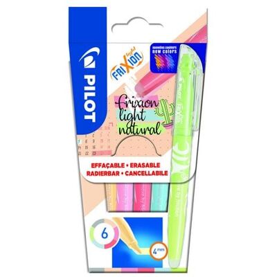 PILOT Textmarker FriXion Light Natural 4.0 (M) 6er Set PILOT Textmarker FriXion Light Natural 4.0 (M) 6er Set