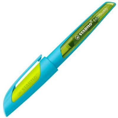 STABILO Schulfüller Anfänger-Feder A - EASYbuddy FRESH EDITION hellblau/limette - blau (löschbar) - Einzelstift inkl. Patrone STABILO Schulfüller Anfänger-Feder A - EASYbuddy FRESH EDITION hellblau/limette - blau (löschbar) - Einzelstift inkl. Patrone