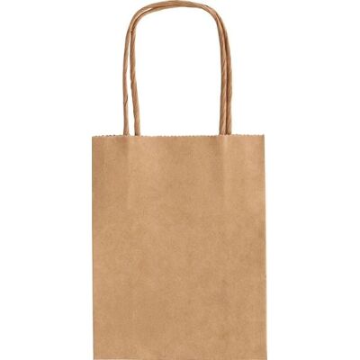 Folia Paper Natürliche Krafttaschen - 125x50x150mm - Set von 20 Folia Paper Natürliche Krafttaschen - 125x50x150mm - Set von 20