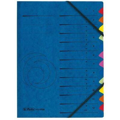 Herlitz Ordnungsmappe Register 1-12/A-Z blau Herlitz Ordnungsmappe Register 1-12/A-Z blau