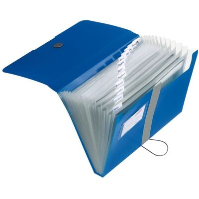 Herlitz Fächermappe A4 PP 12 Fächer, Blau Herlitz Fächermappe A4 PP 12 Fächer, Blau