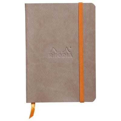 Quo Vadis Rhodiarama Notizbuch Softcover A6 72 Blatt liniert taupe 90g, mit Gummizugverschluss Quo Vadis Rhodiarama Notizbuch Softcover A6 72 Blatt liniert taupe 90g, mit Gummizugverschluss