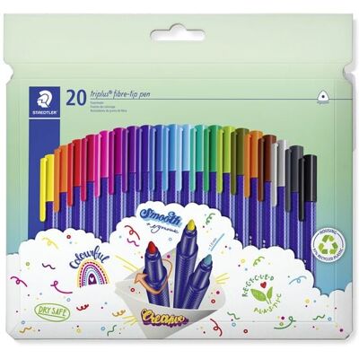STAEDTLER triplus color 323 Fasermaler, 20er Set, 323 C20 STAEDTLER triplus color 323 Fasermaler, 20er Set, 323 C20