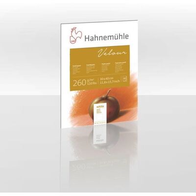 Hahnemühle Papier Pastellpapier Velour, 30 x 40 cm, 260 g/m² Hahnemühle Papier Pastellpapier Velour, 30 x 40 cm, 260 g/m²