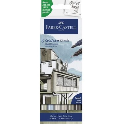 Faber-Castell Goldfaber Sketch Marker Architektur 6er Set Faber-Castell Goldfaber Sketch Marker Architektur 6er Set
