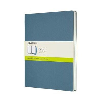 Moleskine Cahier XL, 3er Set, Blanko, Lebhaftes Blau Moleskine Cahier XL, 3er Set, Blanko, Lebhaftes Blau