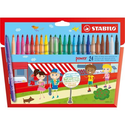 Stabilo Power Filzstift Mittel Mehrfarbig - Filzstift Stabilo Power Filzstift Mittel Mehrfarbig - Filzstift