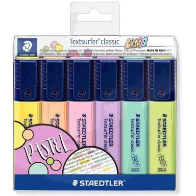 STAEDTLER Textsurfer Schreib- und Zeichbedarf Textsurfer classic 364 C Textmarker, Etui 6 Textsurfern classic STAEDTLER Textsurfer Schreib- und Zeichbedarf Textsurfer classic 364 C Textmarker, Etui 6 Textsurfern classic
