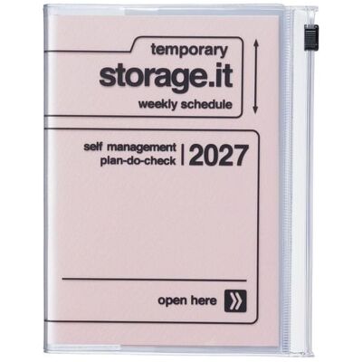 Mark's Europe MARK'S 2026/27 Diary A6 Storage.it // Pink Mark's Europe MARK'S 2026/27 Diary A6 Storage.it // Pink