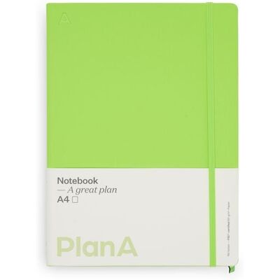 Thalia Notizbuch A4 Hardcover Kiwi Green Blanko, 192 Seiten Thalia Notizbuch A4 Hardcover Kiwi Green Blanko, 192 Seiten